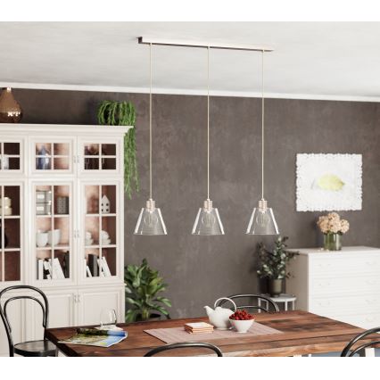 Eglo - Candelabro suspenso 3xE27/40W/230V