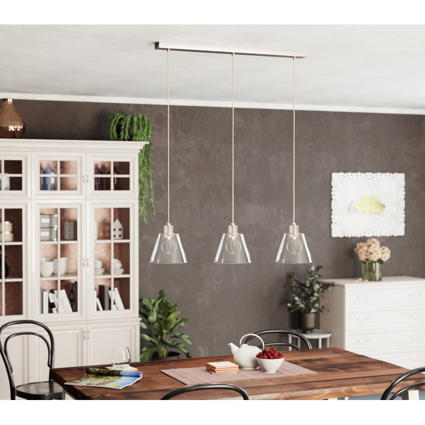 Eglo - Candelabro suspenso 3xE27/40W/230V