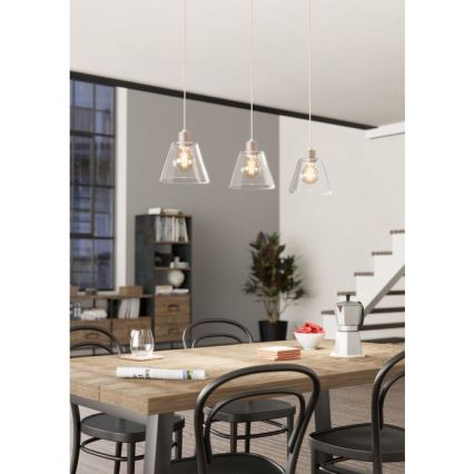 Eglo - Candelabro suspenso 3xE27/40W/230V