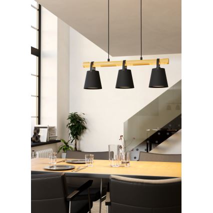 Eglo - Candelabro suspenso 3xE27/10W/230V