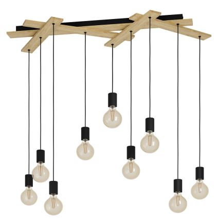 Eglo - Candelabro suspenso 9xE27/40W/230V