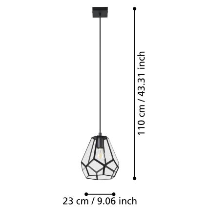 Eglo - Candelabro suspenso 1xE27/40W/230V