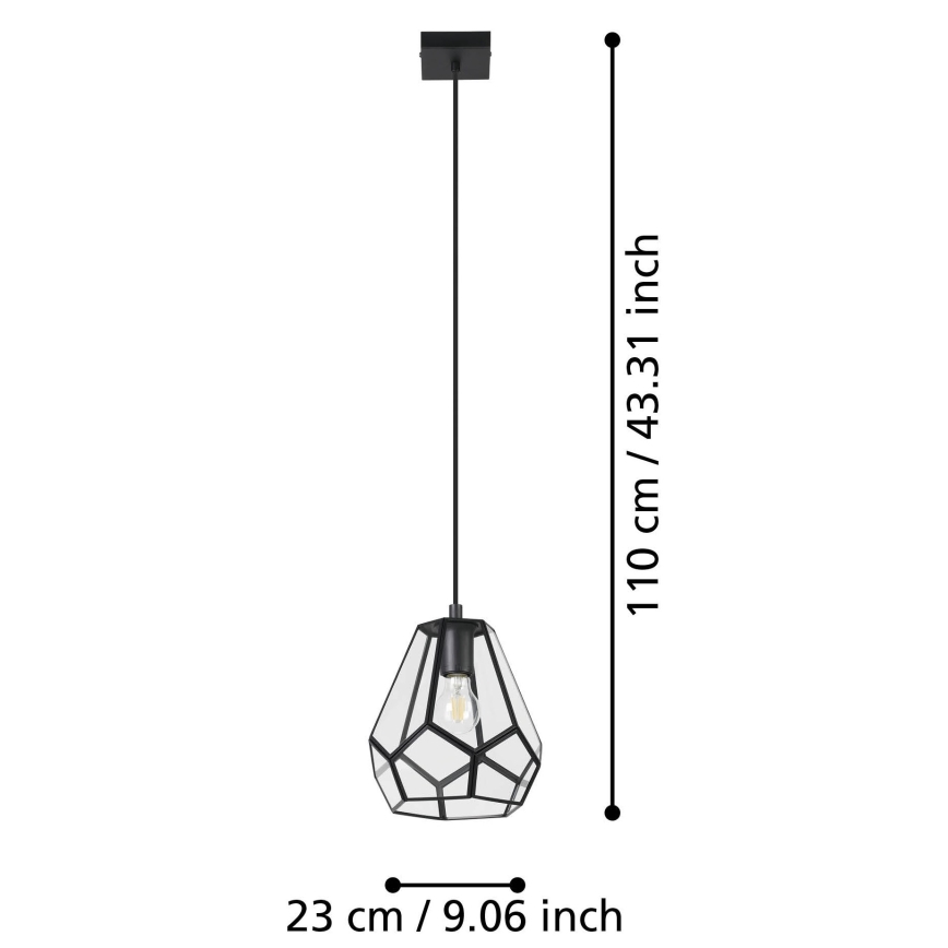 Eglo - Candelabro suspenso 1xE27/40W/230V