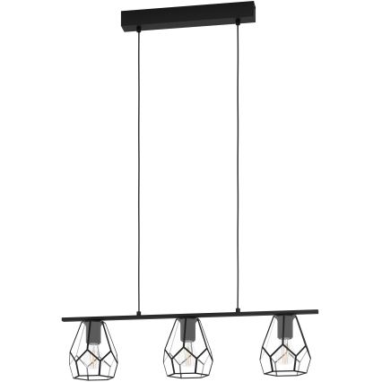 Eglo - Lustre LED suspenso por cabo 3xE27/40W/230V
