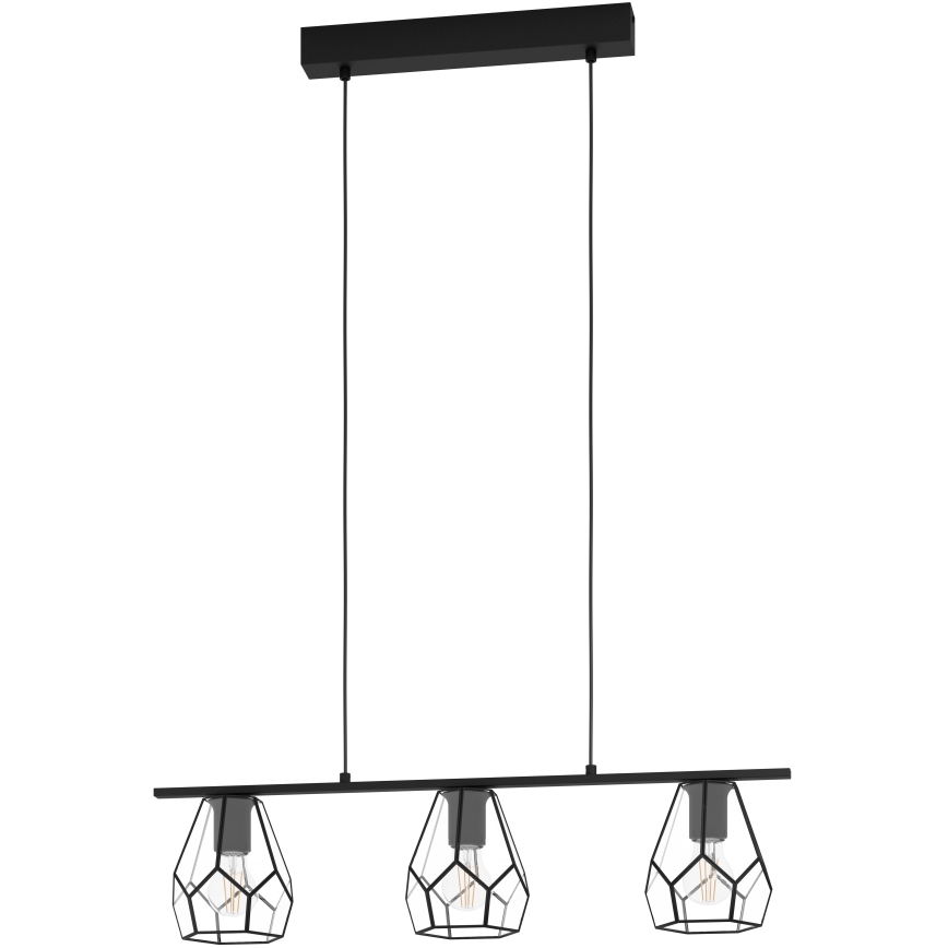 Eglo - Lustre LED suspenso por cabo 3xE27/40W/230V