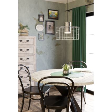 Eglo - Candelabro suspenso 1xE27/40W/230V d. 38 cm prateado