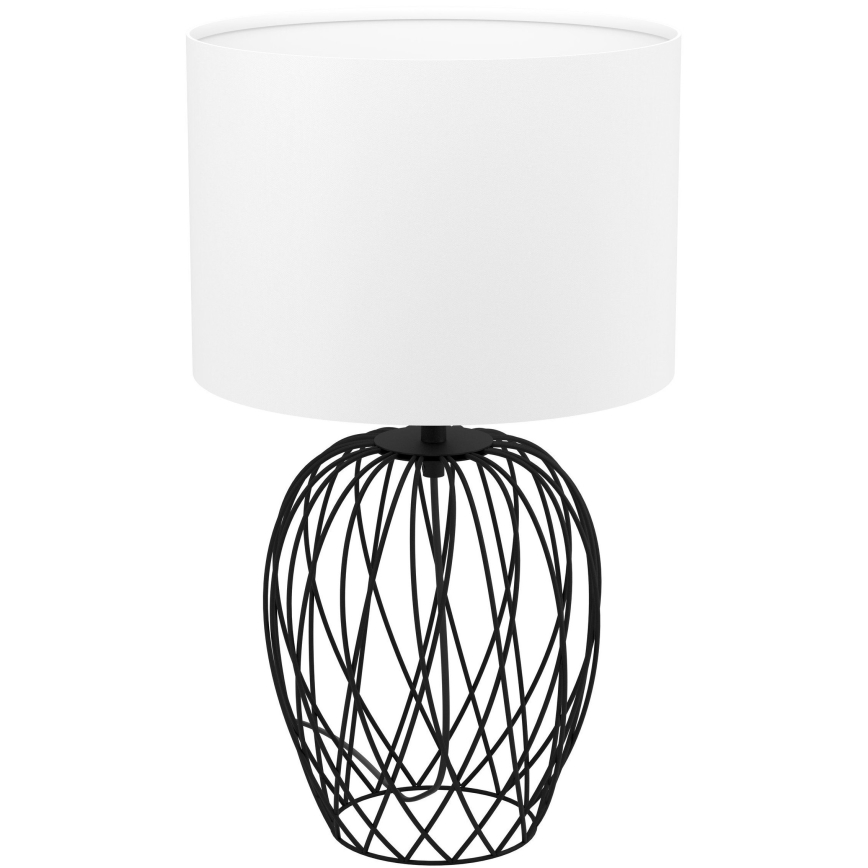 Eglo - Candeeiro de mesa 1xE27/40W/230V branco