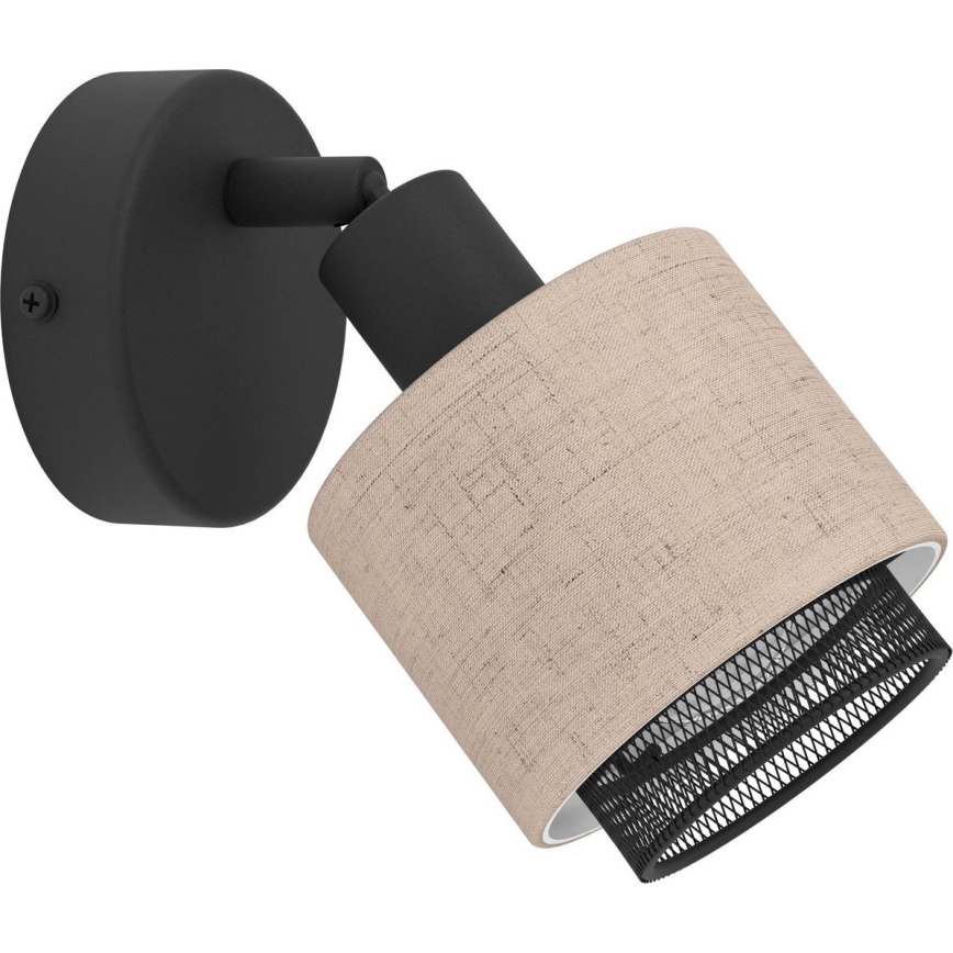 Eglo - Foco de parede 1xE14/40W/230V preto/bege