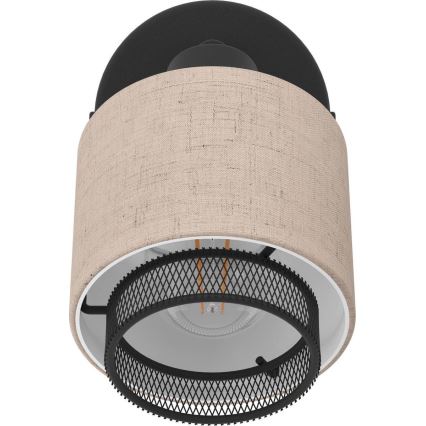 Eglo - Foco de parede 1xE14/40W/230V preto/bege