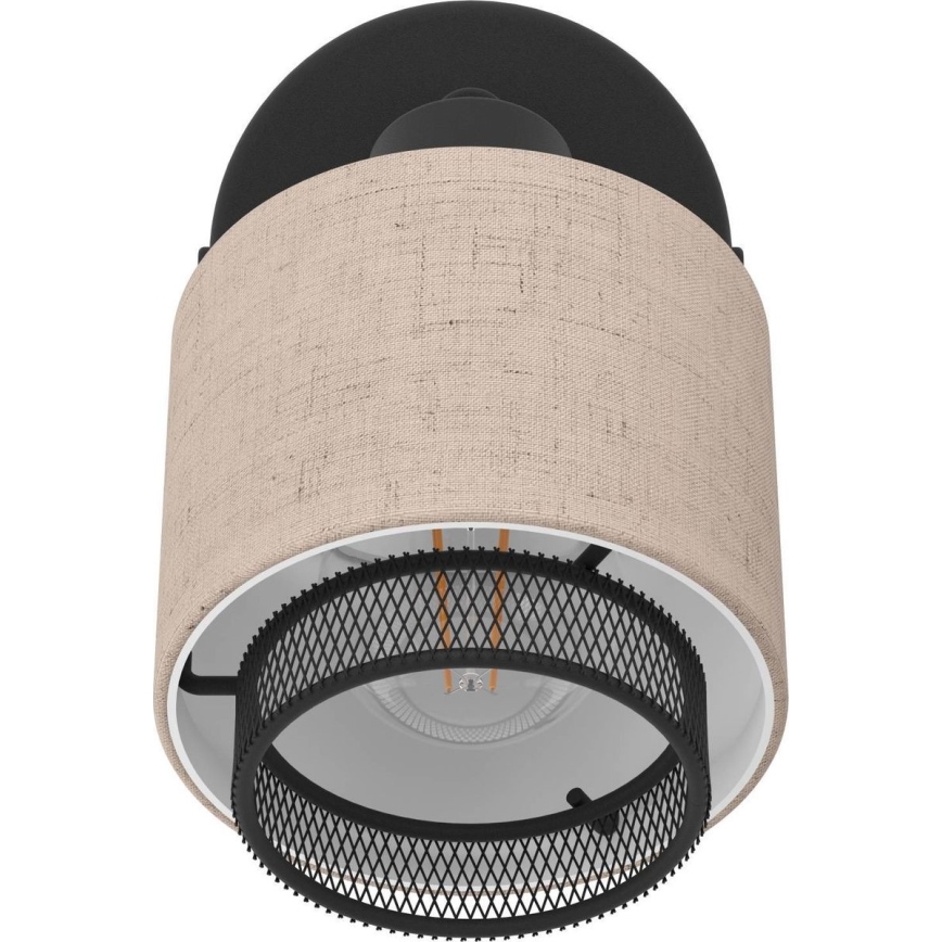 Eglo - Foco de parede 1xE14/40W/230V preto/bege