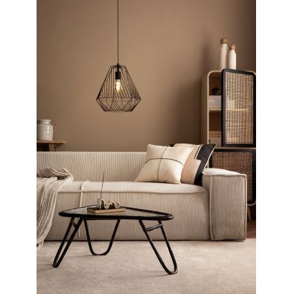 Eglo - Candelabro suspenso 1xE27/40W/230V preto