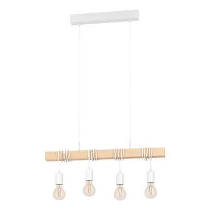 Eglo - Lustre suspenso TOWNSHEND 4xE27/60W/230V