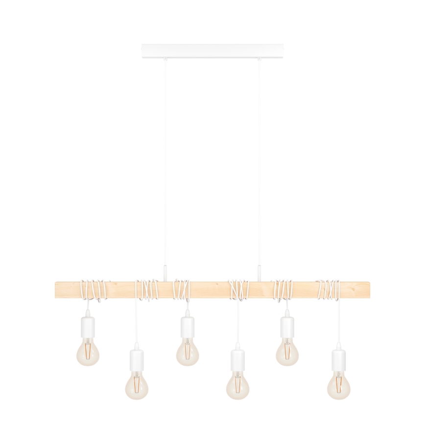 Eglo - Lustre suspenso por cabo TOWNSHEND 6xE27/60W/230V