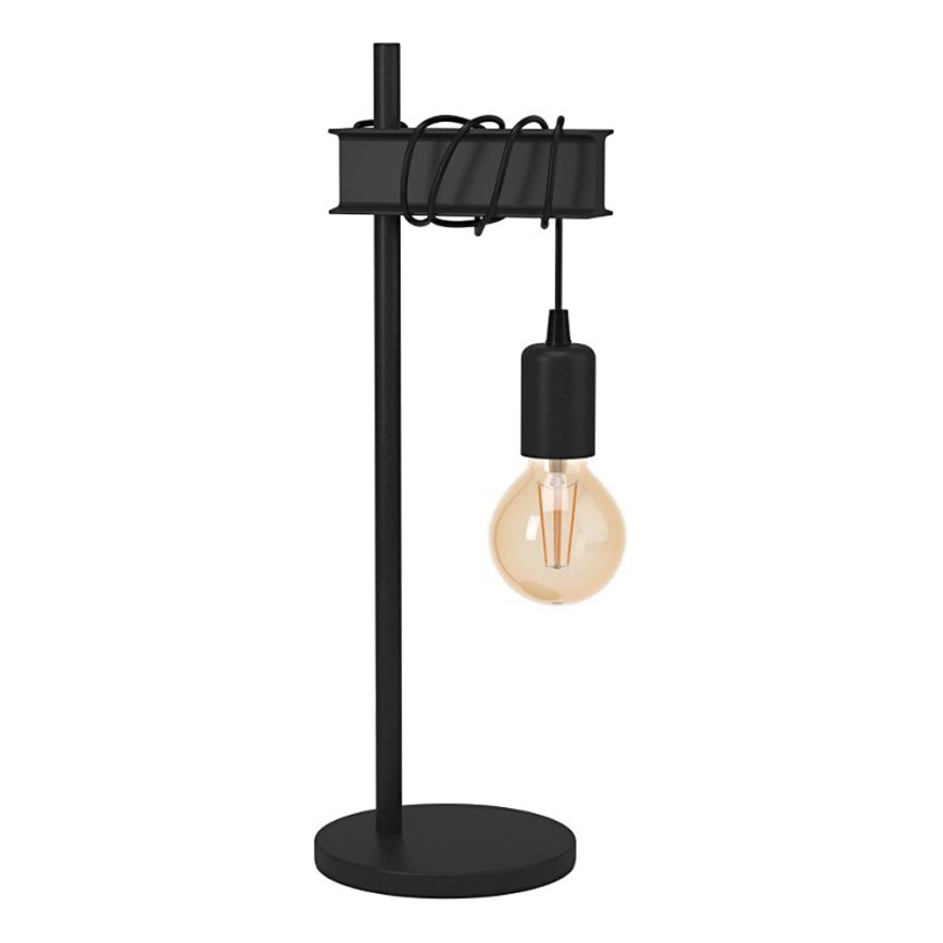 Eglo 43714 - Candeeiro de mesa TOWNSHEND 1xE27/10W/230V preto