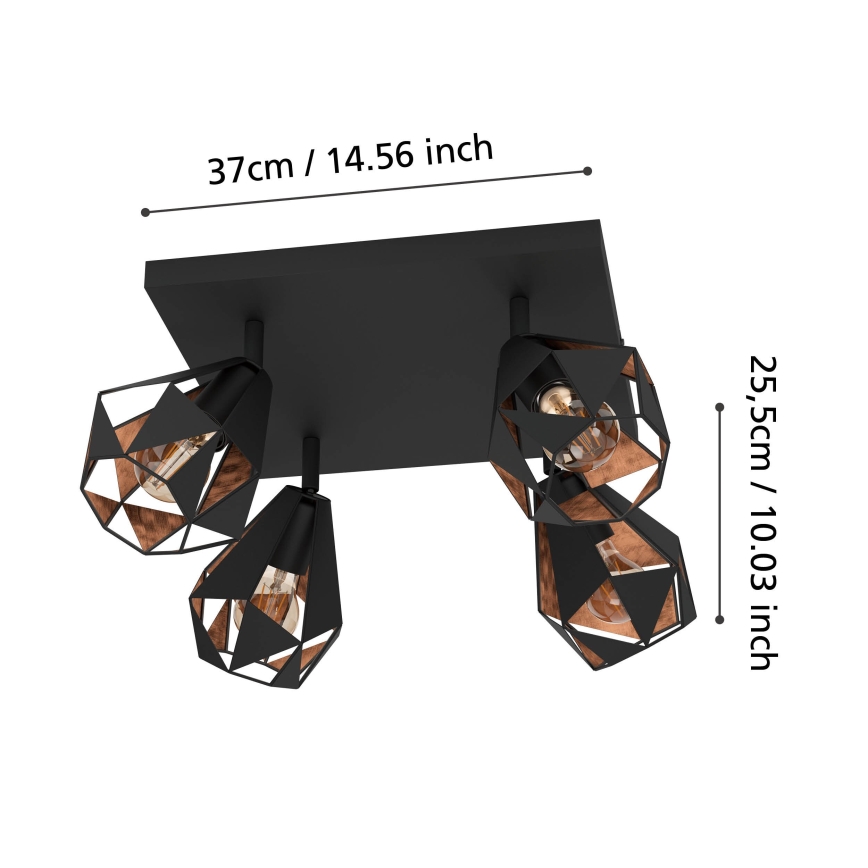 Eglo - Foco 4xE27/40W/230V