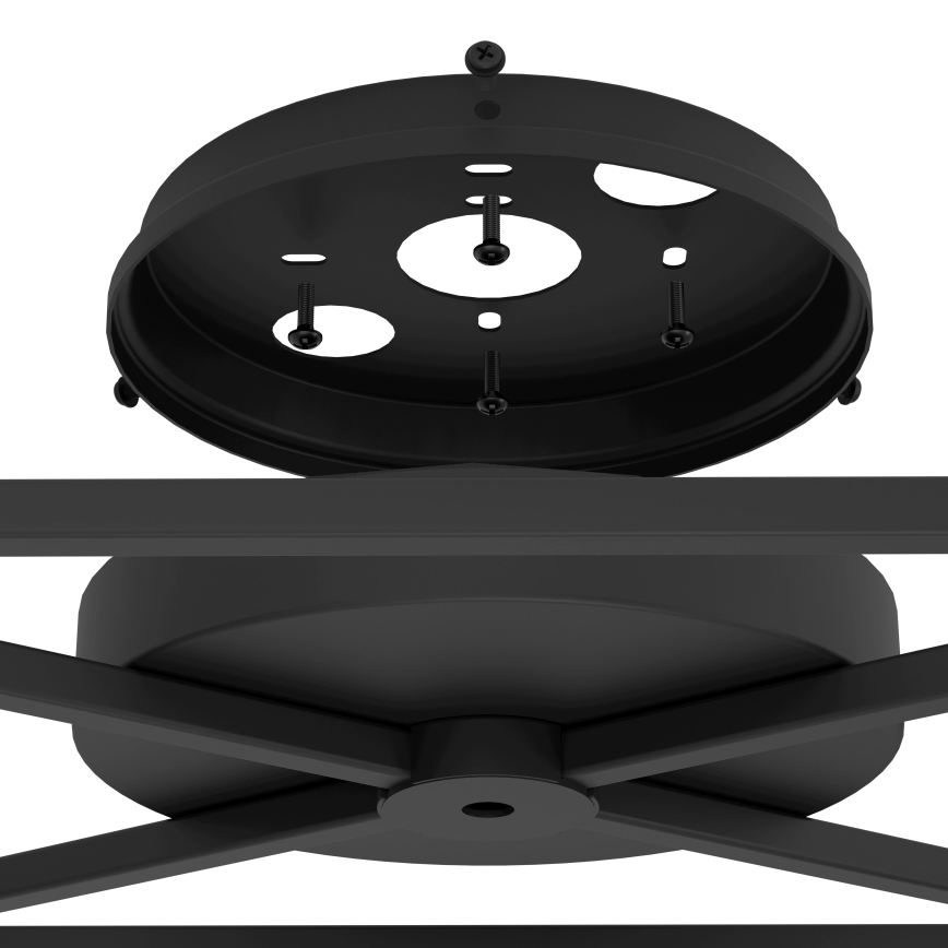 Eglo - Iluminação de teto 5xE27/40W/230V preto