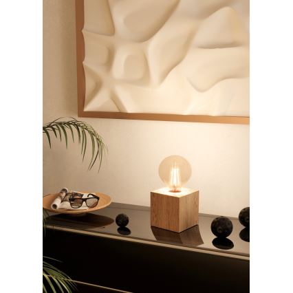 Eglo - Candeeiro de mesa 1xE27/40W/230V bege