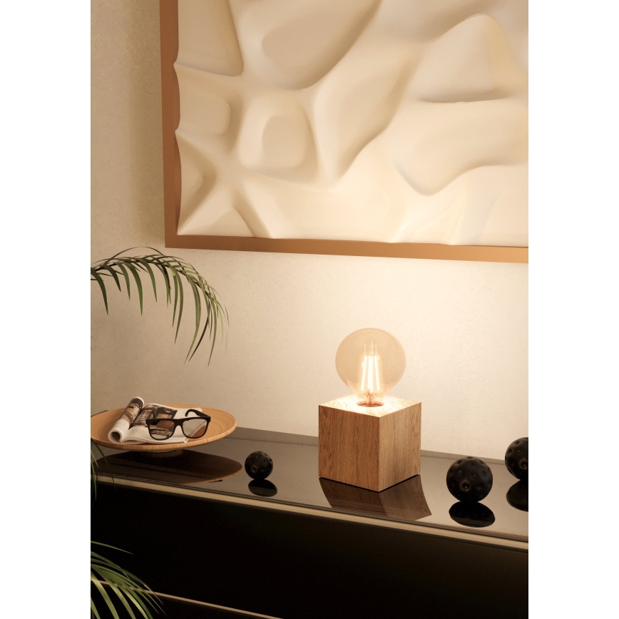 Eglo - Candeeiro de mesa 1xE27/40W/230V bege