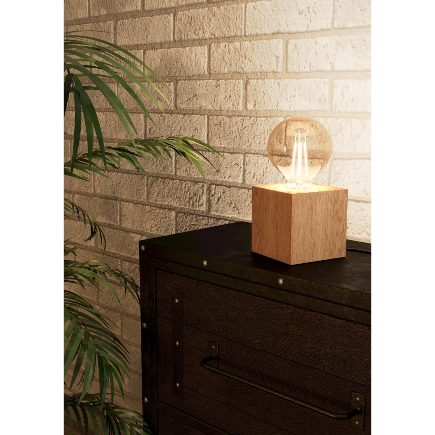 Eglo - Candeeiro de mesa 1xE27/40W/230V bege