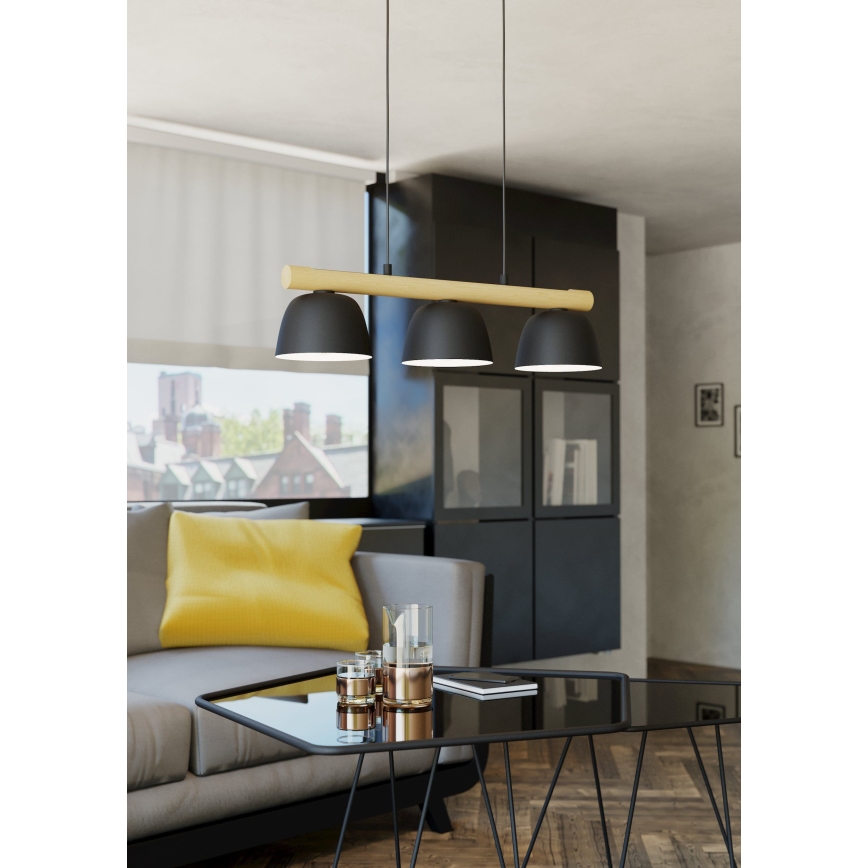 Eglo - Candelabro suspenso 3xE27/40W/230V