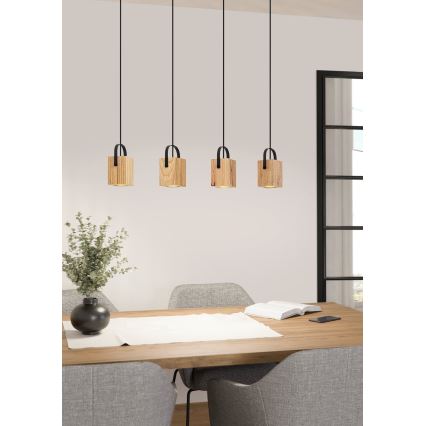 Eglo - Candelabro suspenso LED 4xGU10/3W/230V