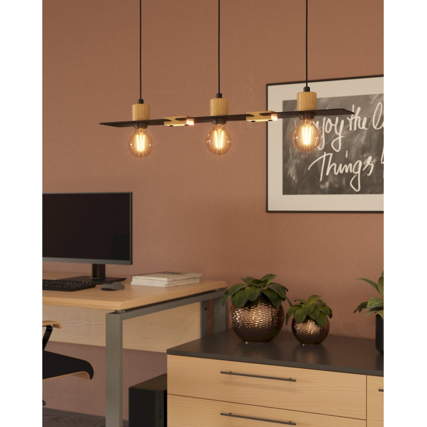 Eglo - Candelabro suspenso 3xE27/40W/230V