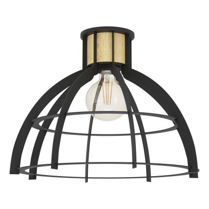 Eglo - Iluminação de teto 1xE27/40W/230V preto