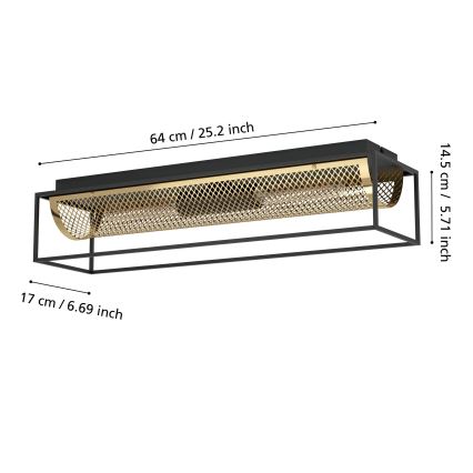 Eglo - Iluminação de teto 2xE27/40W/230V