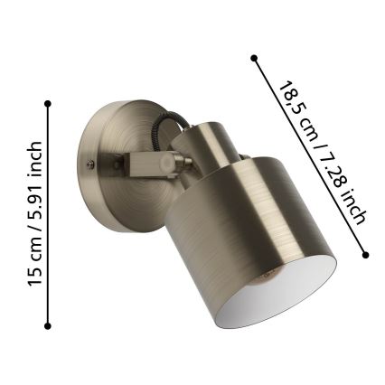 Eglo - Foco de parede 1xE27/40W/230V