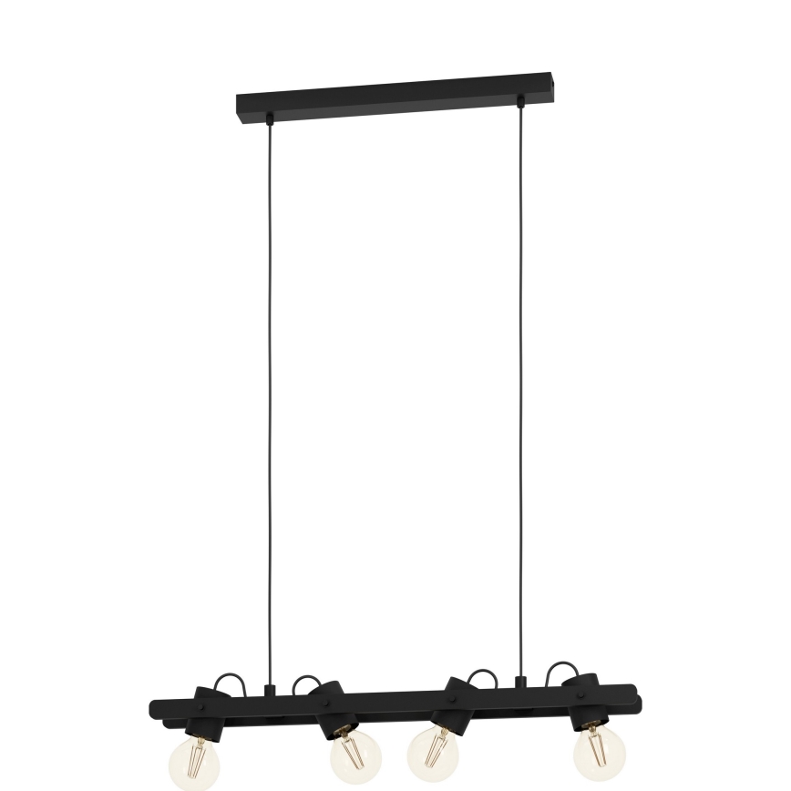 Eglo - Candeeiro suspenso 4xE27/15W/230V
