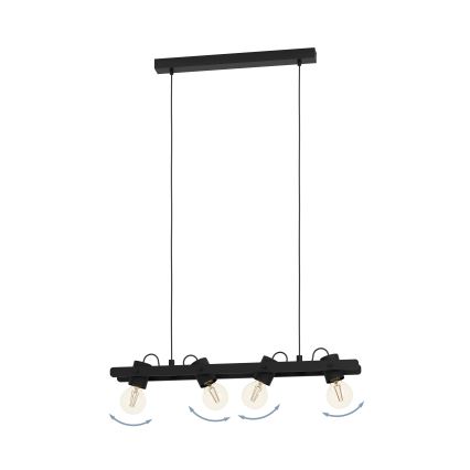 Eglo - Candeeiro suspenso 4xE27/15W/230V
