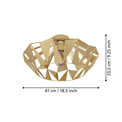 Eglo - Iluminação de teto 1xE27/60W/230V