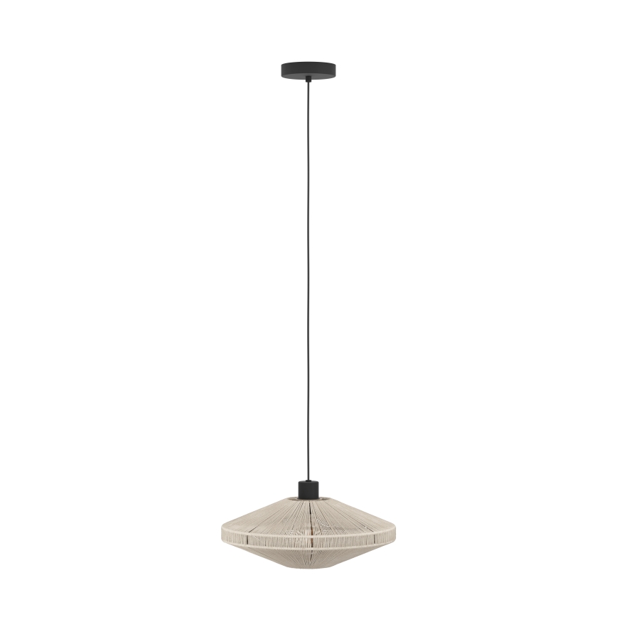 Eglo - Lustre pendente em cabo 1xE27/40W/230V creme