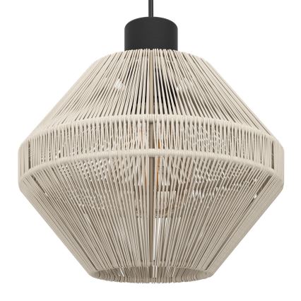 Eglo - Lustre suspenso por cabo 3xE27/40W/230V cor creme