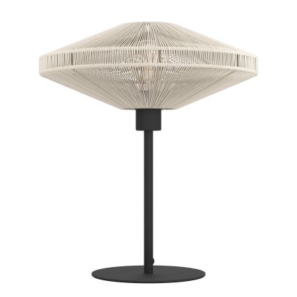 Eglo - Candeeiro de mesa 1xE27/40W/230V cor creme