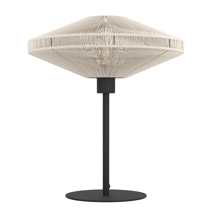 Eglo - Candeeiro de mesa 1xE27/40W/230V cor creme