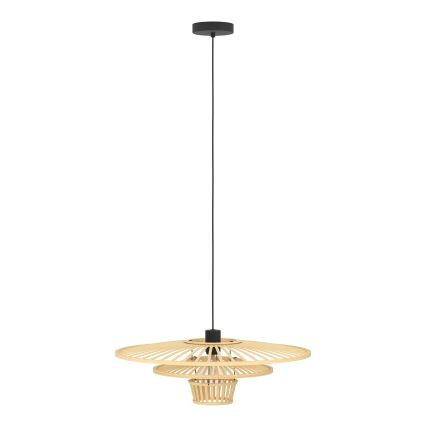 Eglo - Candeeiro pendente com cabo 1xE27/40W/230V bambu