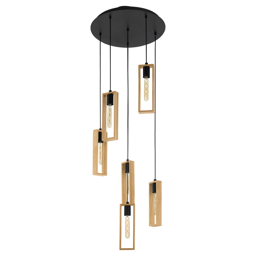 Eglo - Lustre suspenso com cabo 6xE27/60W/230V