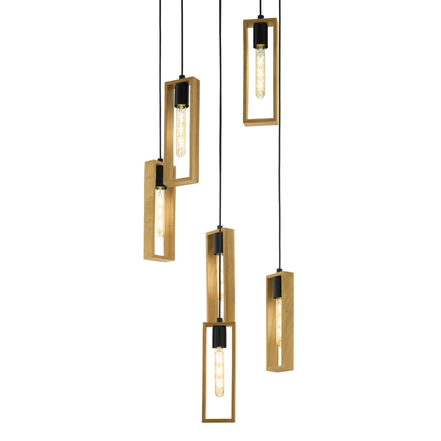 Eglo - Lustre suspenso com cabo 6xE27/60W/230V