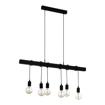 Eglo - Lustre suspenso com cabo TOWNSHEND 6xE27/60W/230V