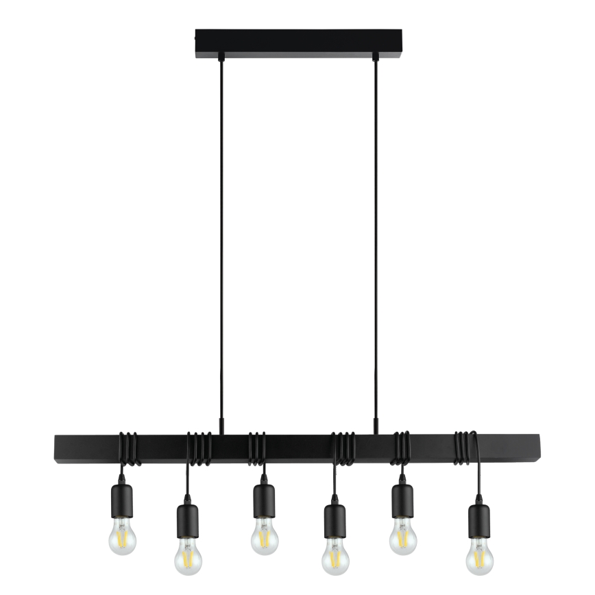 Eglo - Lustre suspenso com cabo TOWNSHEND 6xE27/60W/230V