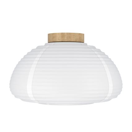 Eglo - Luminária de teto 1xE27/40W/230V Ø 40 cm branca/bege