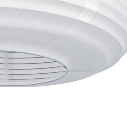 Eglo - Lustre suspenso por cabo 1xE27/40W/230V Ø 55 cm branco/bege