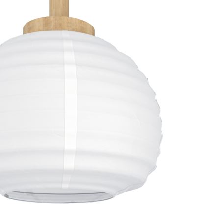 Eglo - Lustre suspenso por cabo 3xE27/40W/230V branco/bege