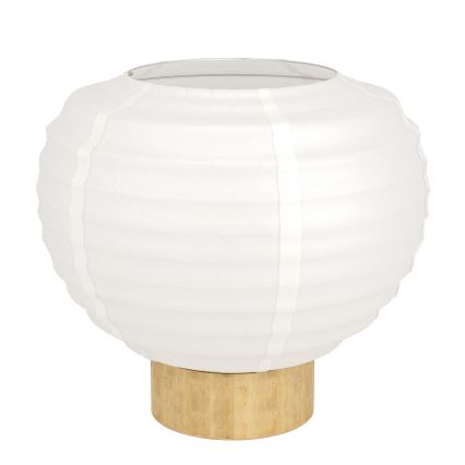 Eglo - Candeeiro de mesa 1xE27/40W/230V branco/bege