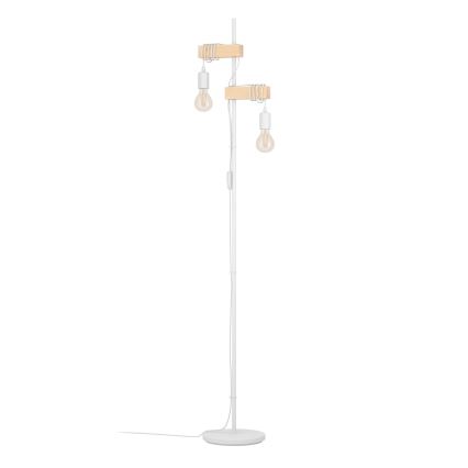 Eglo 44083 - Candeeiro de pé TOWNSHEND 2xE27/10W/230V branco