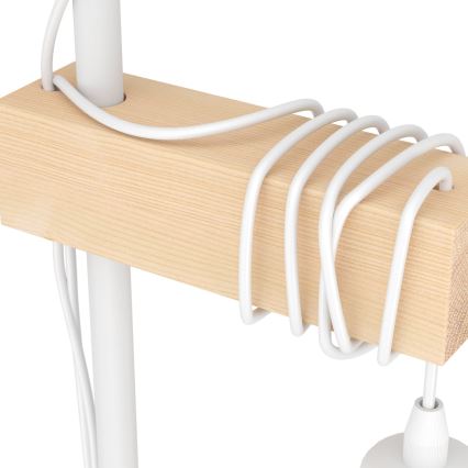 Eglo 44083 - Candeeiro de pé TOWNSHEND 2xE27/10W/230V branco