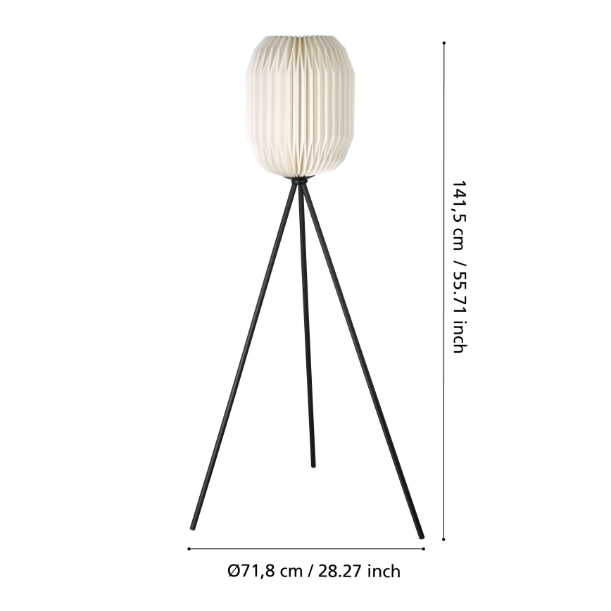 Eglo - Candeeiro de chão 1xE27/40W/230V