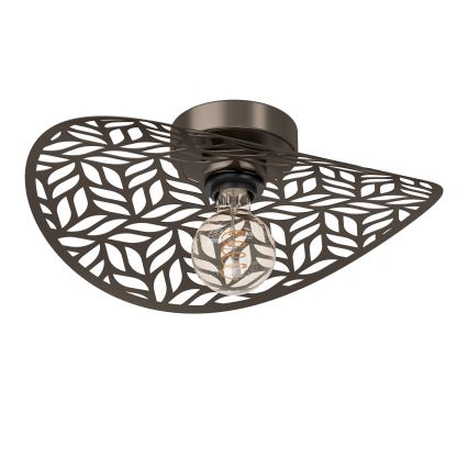 Eglo - Candeeiro de tecto 1xE27/60W/230V diâmetro 40 cm bronze