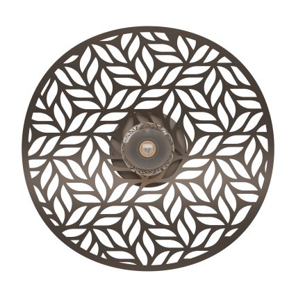 Eglo - Candeeiro de tecto 1xE27/60W/230V diâmetro 40 cm bronze